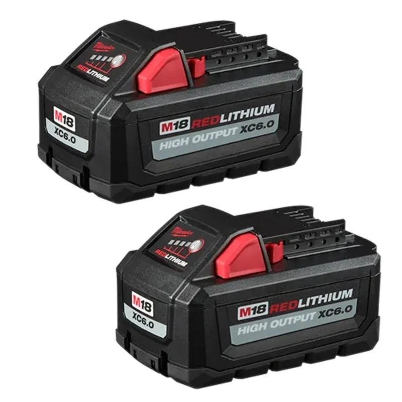 Pack de batteries - Milwaukee M18 REDLITHIUM HIGH OUTPUT XC6.0 (lot de 2), 48-11-1862